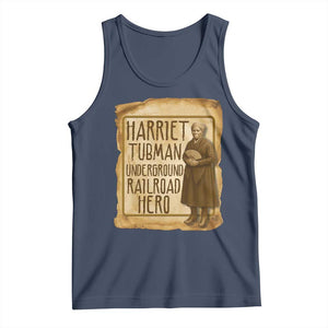 Underground Railroad Hero Harriet Tubman Tank Top Feminist History Gift TS12 Navy Print Your Wear