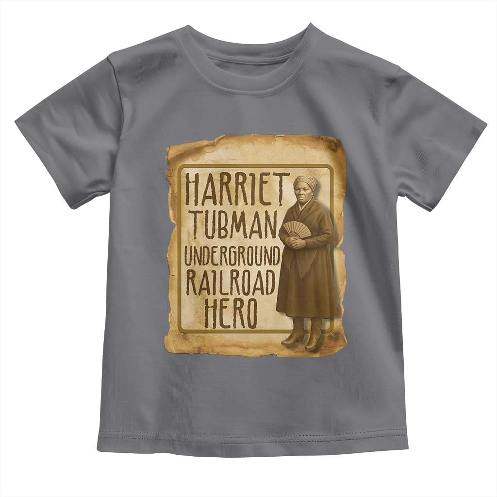 Underground Railroad Hero Harriet Tubman Toddler T Shirt Feminist History Gift TS12 Charcoal Print Your Wear