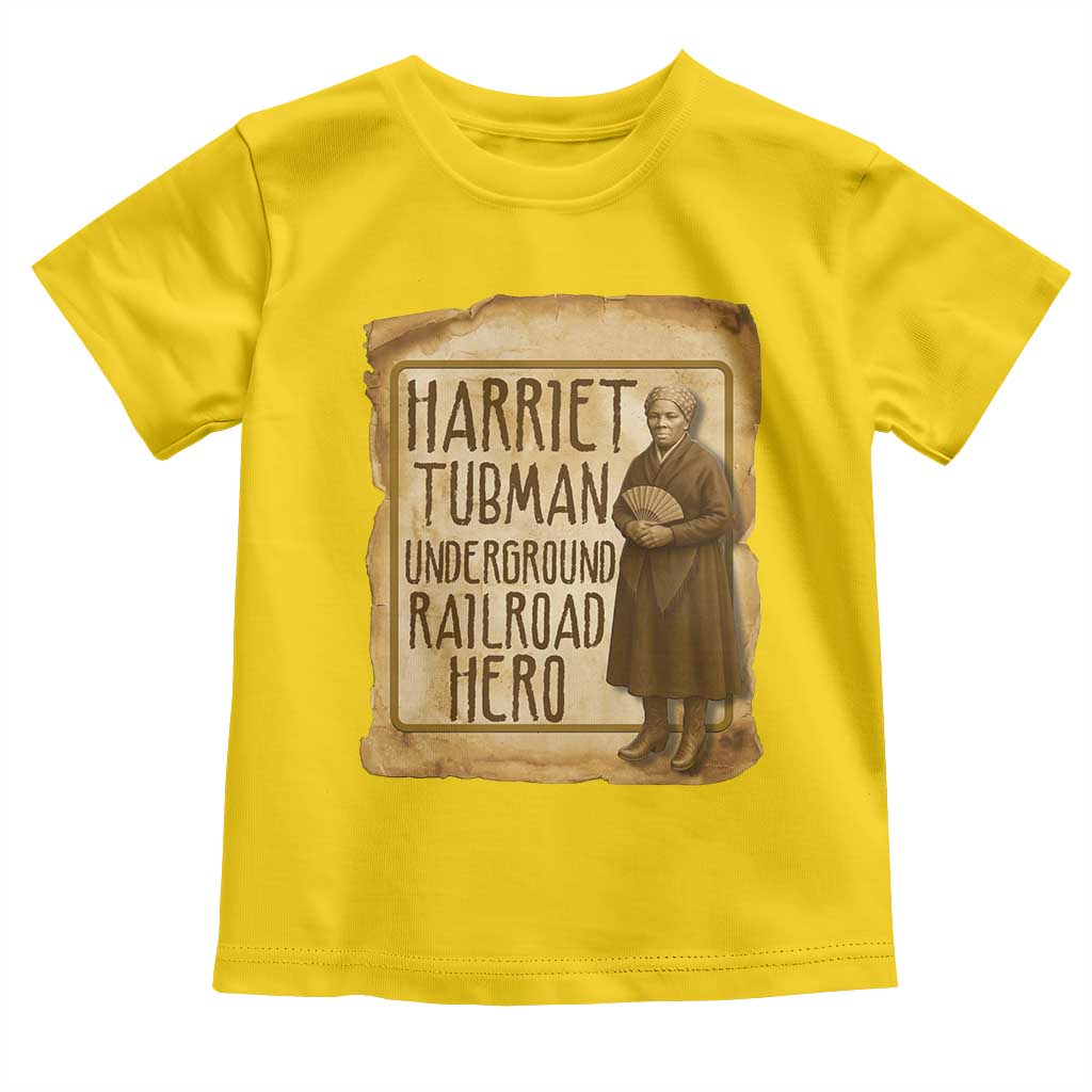 Underground Railroad Hero Harriet Tubman Toddler T Shirt Feminist History Gift TS12 Daisy Print Your Wear