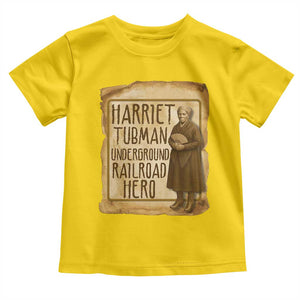 Underground Railroad Hero Harriet Tubman Toddler T Shirt Feminist History Gift TS12 Daisy Print Your Wear