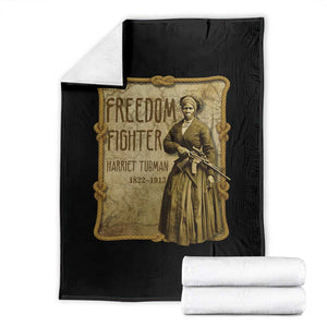 Harriet Tubman Freedom Fighter Throw Blanket Feminist History Gift TS12 Black Print Your Wear