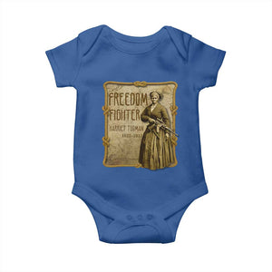 Harriet Tubman Freedom Fighter Baby Onesie Feminist History Gift TS12 Royal Blue Print Your Wear