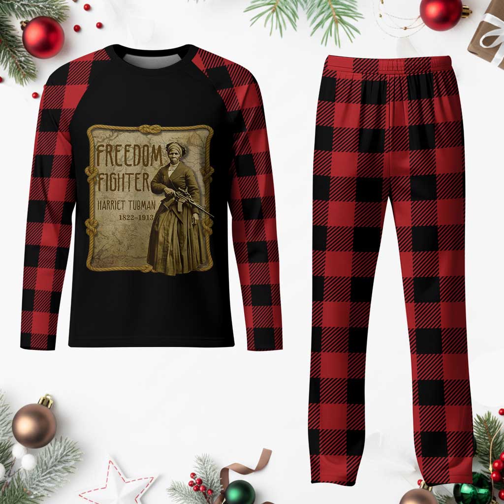 Harriet Tubman Freedom Fighter Plaid Pajama Set Feminist History Gift TS12 Buffalo Plaid Print Your Wear