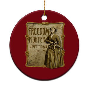 Harriet Tubman Freedom Fighter Ceramic Ornament Feminist History Gift TS12 1pc Red Print Your Wear
