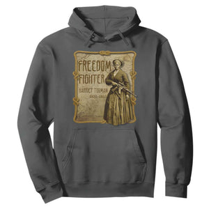 Harriet Tubman Freedom Fighter Hoodie Feminist History Gift TS12 Dark Heather Print Your Wear
