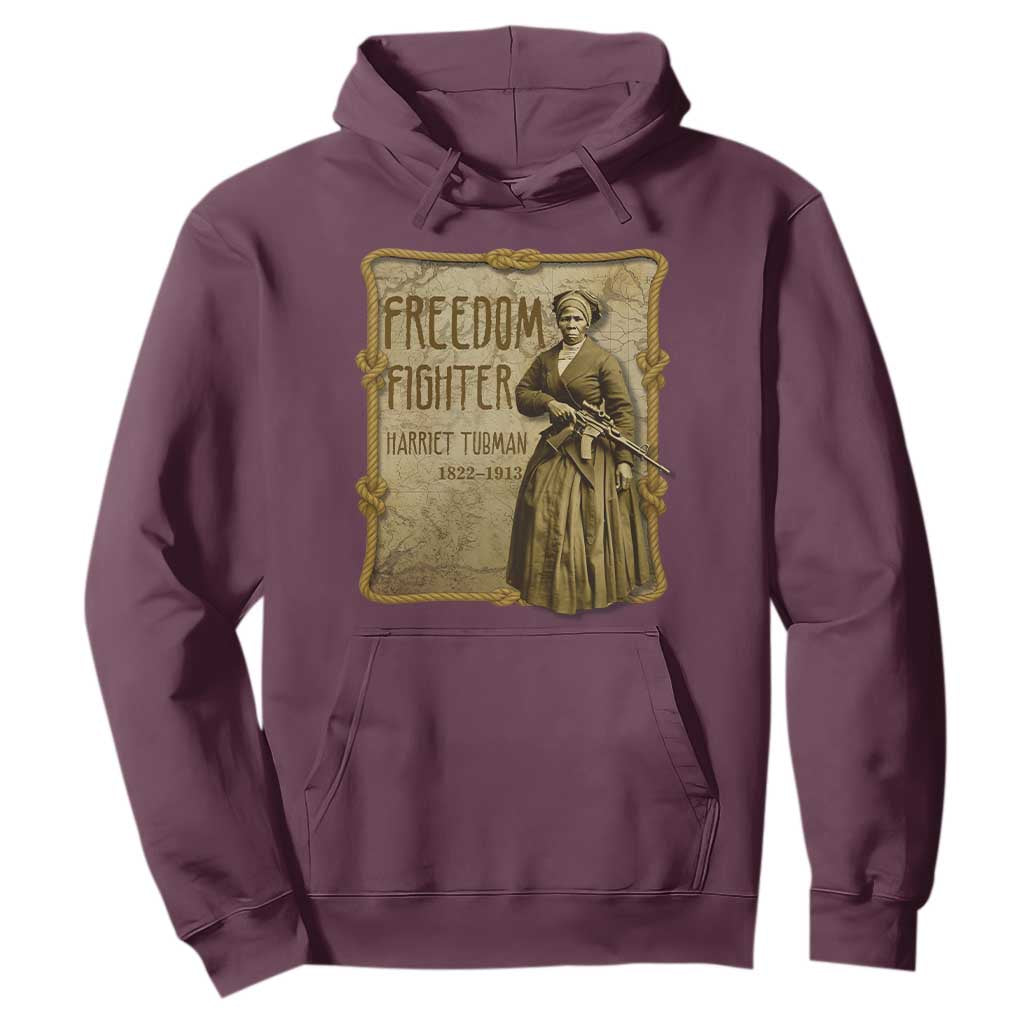 Harriet Tubman Freedom Fighter Hoodie Feminist History Gift TS12 Maroon Print Your Wear