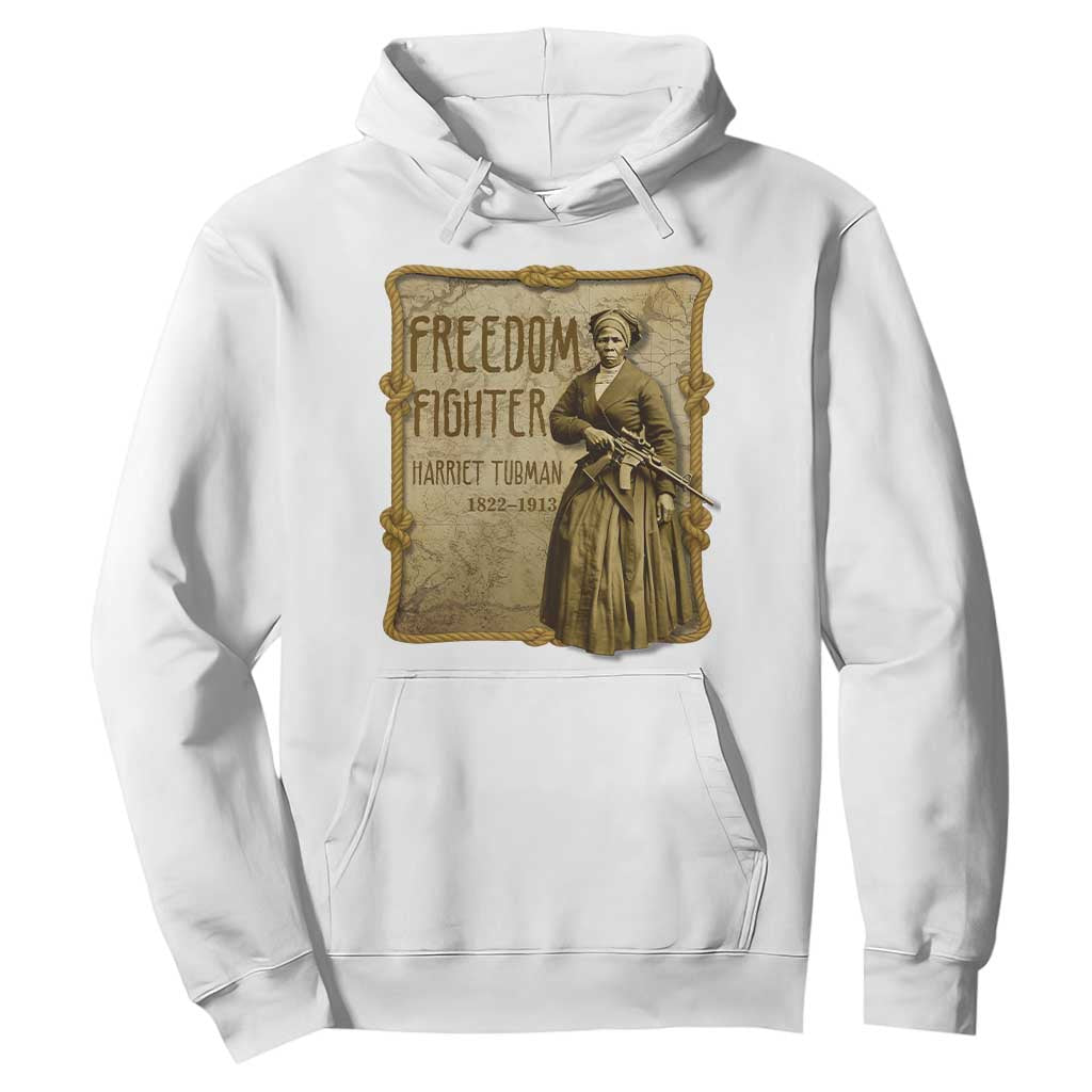 Harriet Tubman Freedom Fighter Hoodie Feminist History Gift TS12 White Print Your Wear