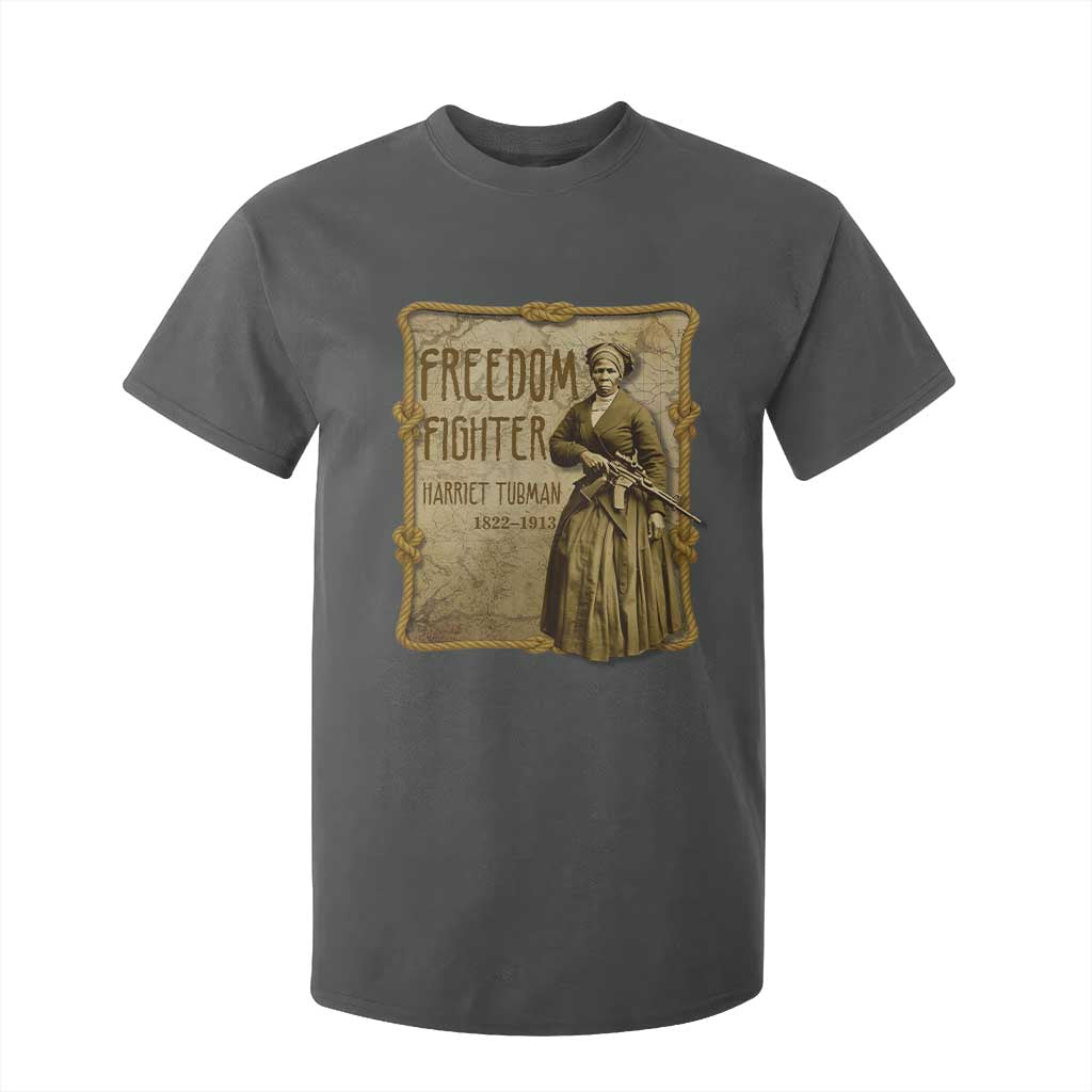 Harriet Tubman Freedom Fighter T Shirt For Kid Feminist History Gift TS12 Dark Heather Print Your Wear