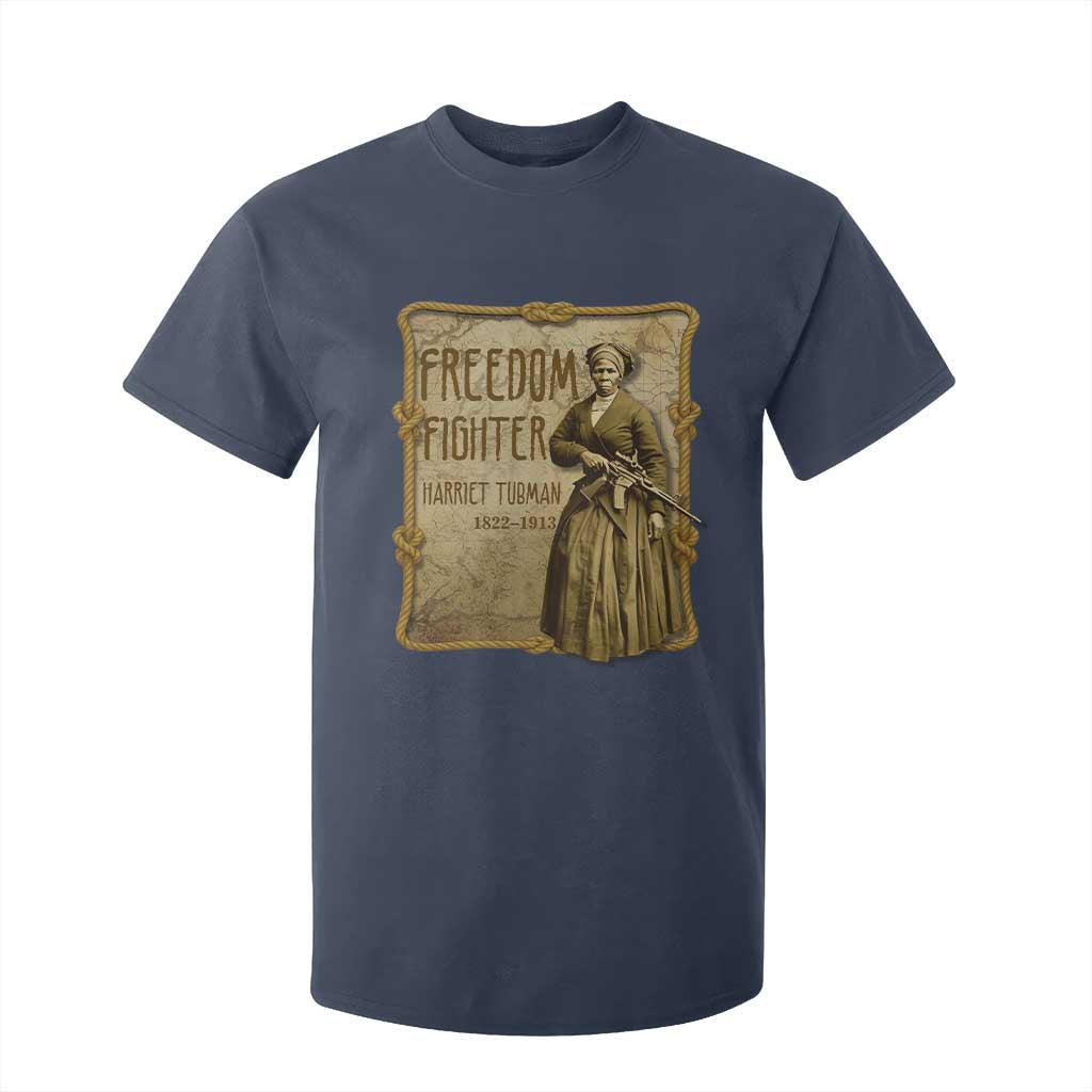 Harriet Tubman Freedom Fighter T Shirt For Kid Feminist History Gift TS12 Navy Print Your Wear