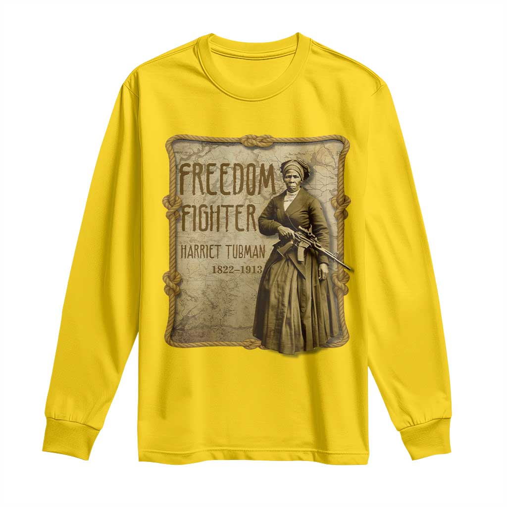 Harriet Tubman Freedom Fighter Long Sleeve Shirt Feminist History Gift TS12 Daisy Print Your Wear