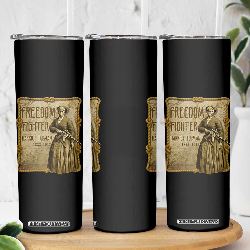 Harriet Tubman Freedom Fighter Skinny Tumbler Feminist History Gift TS12 Print Your Wear