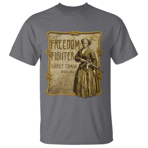 Harriet Tubman Freedom Fighter T Shirt Feminist History Gift TS12 Charcoal Print Your Wear