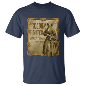 Harriet Tubman Freedom Fighter T Shirt Feminist History Gift TS12 Navy Print Your Wear