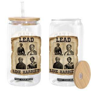 Vintage Harriet Tubman Poster Glass Can Lead Like Harriet TS12 Print Your Wear