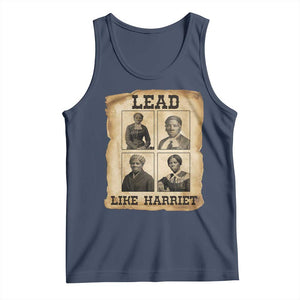 Vintage Harriet Tubman Poster Tank Top Lead Like Harriet TS12 Navy Print Your Wear