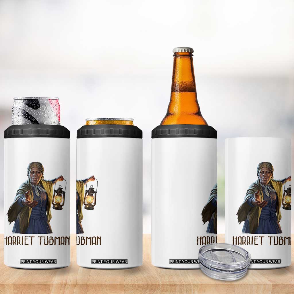 Harriet Tubman Legacy 4 in 1 Can Cooler Tumbler Gift For History Lovers TS12 Print Your Wear
