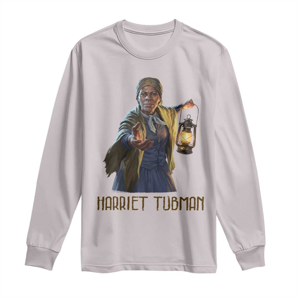 Harriet Tubman Legacy Long Sleeve Shirt Gift For History Lovers TS12 Ice Gray Print Your Wear