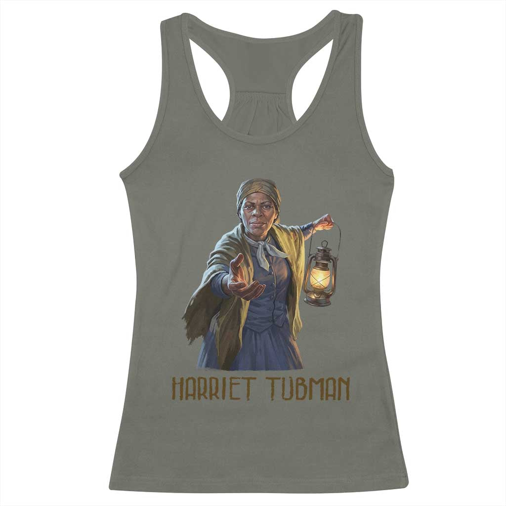 Harriet Tubman Legacy Racerback Tank Top Gift For History Lovers TS12 Military Green Print Your Wear