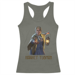 Harriet Tubman Legacy Racerback Tank Top Gift For History Lovers TS12 Military Green Print Your Wear