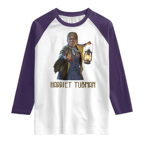 Harriet Tubman Legacy Raglan Shirt Gift For History Lovers TS12 White Purple Print Your Wear