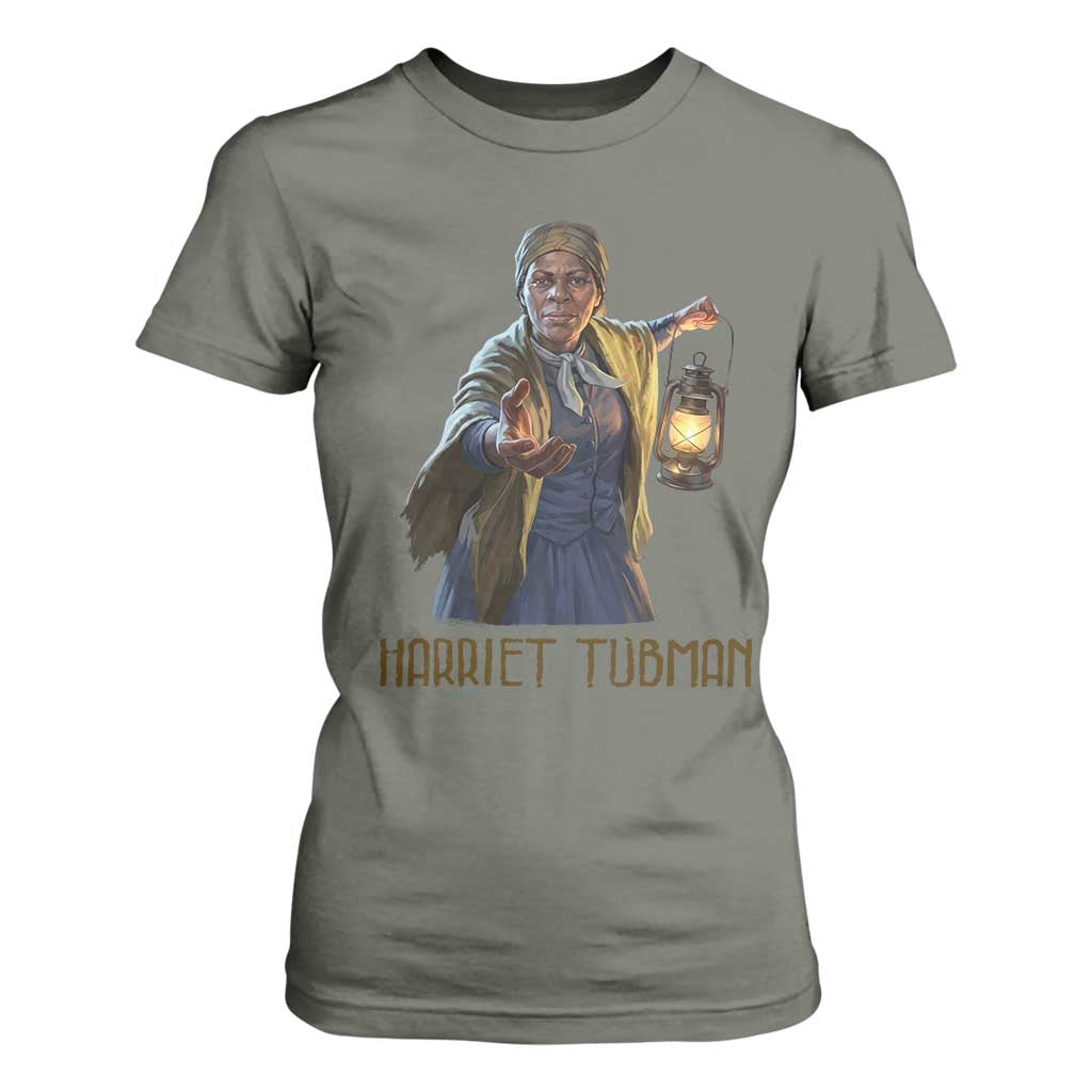 Harriet Tubman Legacy T Shirt For Women Gift For History Lovers TS12 Military Green Print Your Wear