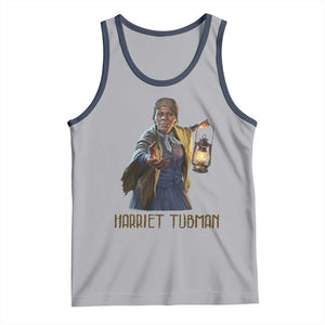 Harriet Tubman Legacy Tank Top Gift For History Lovers TS12 Athletic Heather Navy Print Your Wear