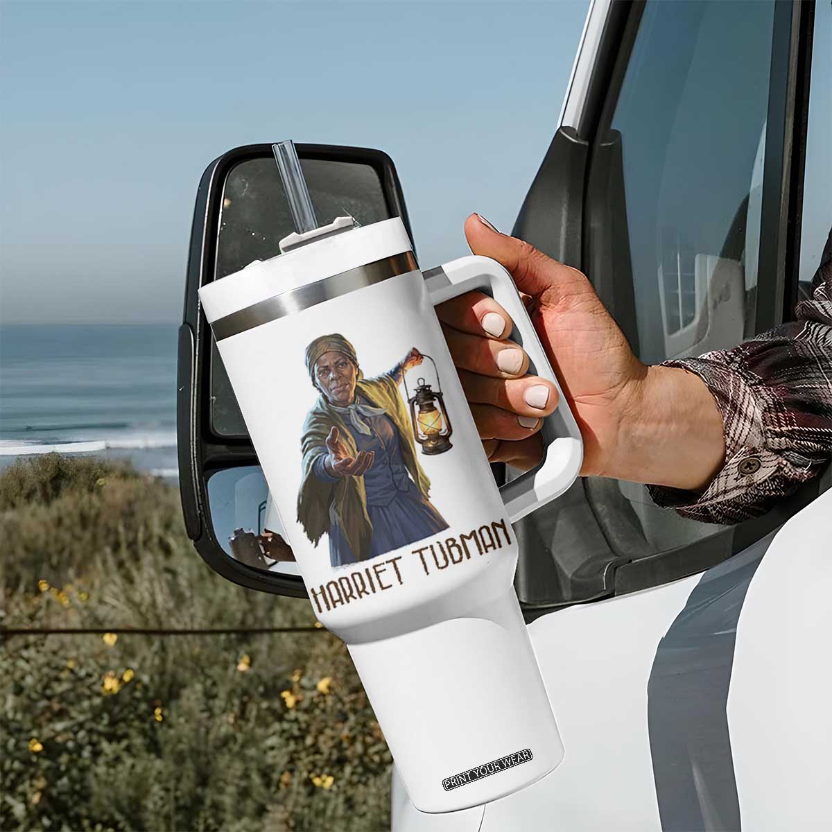Harriet Tubman Legacy Tumbler With Handle Gift For History Lovers TS12 Print Your Wear