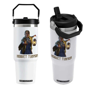 Harriet Tubman Legacy Flip Straw Tumbler Gift For History Lovers TS12 One Size: 30 oz White Print Your Wear
