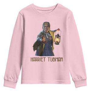 Harriet Tubman Legacy Youth Sweatshirt Gift For History Lovers TS12 Light Pink Print Your Wear