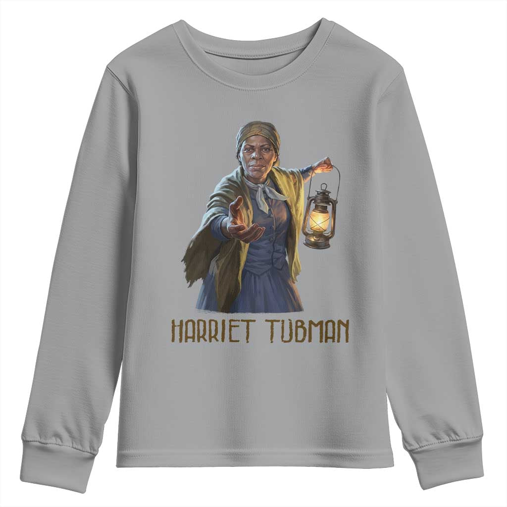 Harriet Tubman Legacy Youth Sweatshirt Gift For History Lovers TS12 Sport Gray Print Your Wear