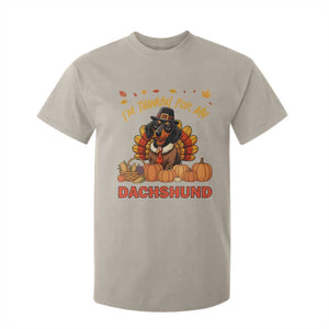 Thanksgiving Dog T Shirt For Kid I Am Thankful For My Dachshund TS12 Sand Print Your Wear