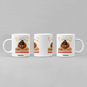 Thanksgiving Dog Coffee Mug I Am Thankful For My Dachshund TS12 Print Your Wear