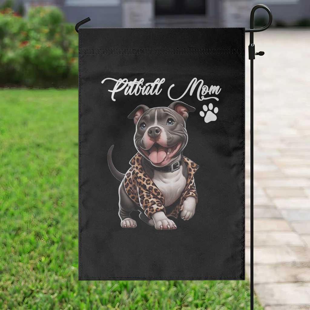 Pitbull Mom Garden Flag Cute Pitbull Puppy Dog Lovers TS12 Print Your Wear