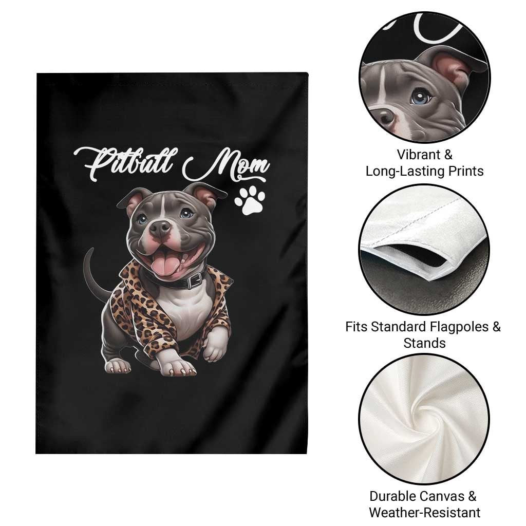 Pitbull Mom Garden Flag Cute Pitbull Puppy Dog Lovers TS12 Print Your Wear