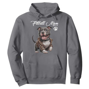 Pitbull Mom Hoodie Cute Pitbull Puppy Dog Lovers TS12 Charcoal Print Your Wear