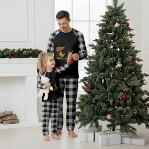 Funny Hello Fall Thanksgiving Golden Retriever Plaid Pajama Set TS12 White Plaid Print Your Wear