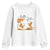 Funny Hello Fall Thanksgiving Golden Retriever Youth Sweatshirt TS12 White Print Your Wear