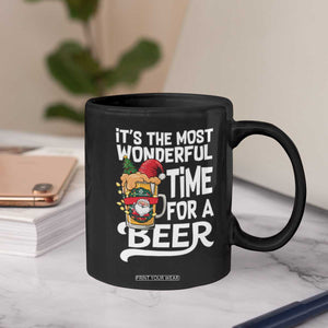 Funny Christmas Drinking Coffee Mug It is The Most Wonderful Time For A Beer TS12 Print Your Wear
