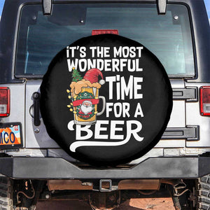 Funny Christmas Drinking Spare Tire Cover It is The Most Wonderful Time For A Beer TS12 No hole Black Print Your Wear