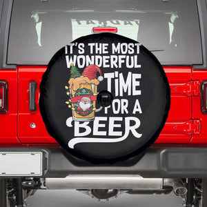 Funny Christmas Drinking Spare Tire Cover It is The Most Wonderful Time For A Beer TS12 Black Print Your Wear
