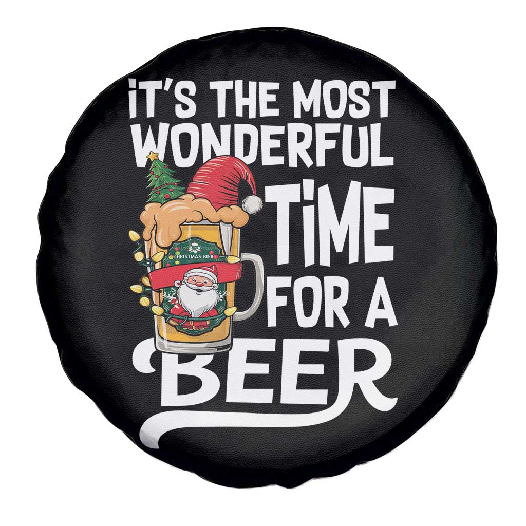 Funny Christmas Drinking Spare Tire Cover It is The Most Wonderful Time For A Beer TS12 Print Your Wear