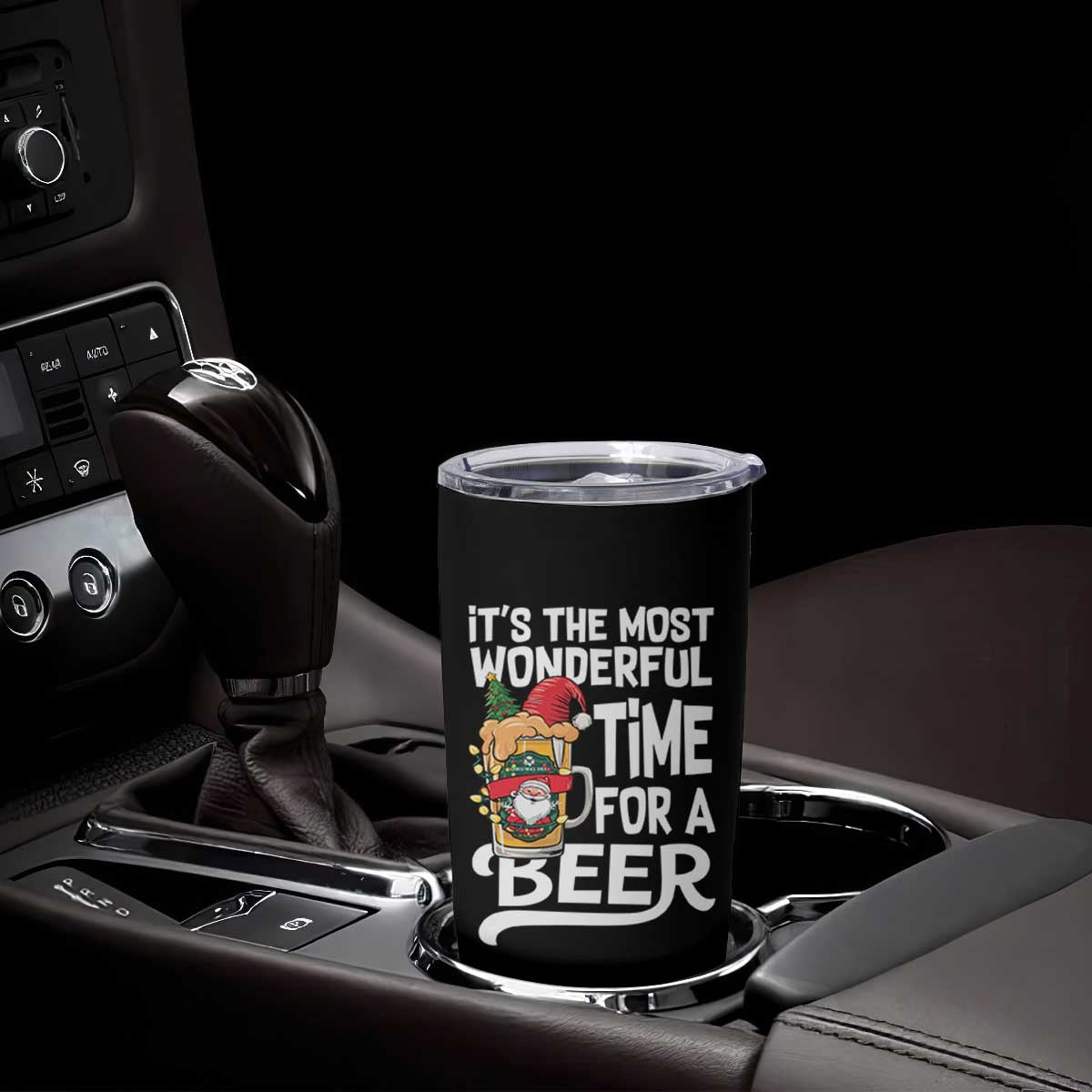 Funny Christmas Drinking Tumbler Cup It is The Most Wonderful Time For A Beer TS12 Print Your Wear