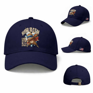 Super Sloth I Will Rescue You Baseball Cap Funny Sloth Lover Gift TS12 Baseball Cap Universal Fit Dark Blue Print Your Wear