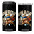 Super Sloth I Will Rescue You 4 in 1 Can Cooler Tumbler Funny Sloth Lover Gift TS12 One Size: 16 oz Black Print Your Wear