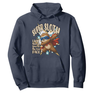 Super Sloth I Will Rescue You Hoodie Funny Sloth Lover Gift TS12 Navy Print Your Wear