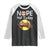 Nope Not Today Raglan Shirt Funny Sloth Lover Gift TS12 Black White Print Your Wear