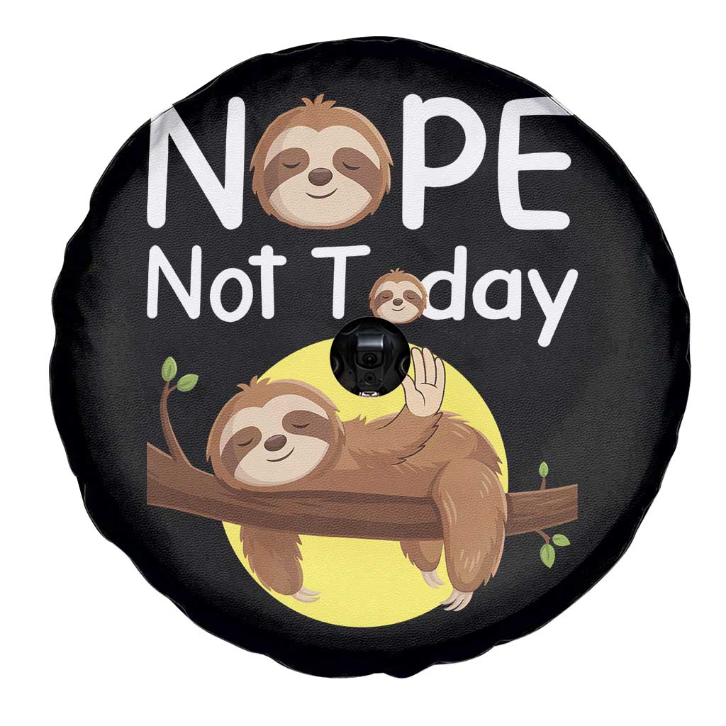 Nope Not Today Spare Tire Cover Funny Sloth Lover Gift TS12 Print Your Wear