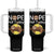 Nope Not Today Tumbler With Handle Funny Sloth Lover Gift TS12 One Size: 40 oz Black Print Your Wear