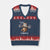 Funny Gym Sloth V-Neck Knit Sweater Vest Not Fast Just Furious TS12 Navy Red Print Your Wear