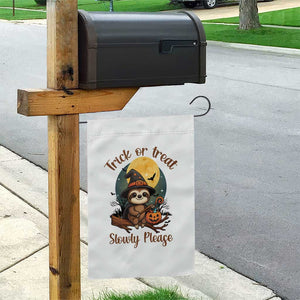 Funny Halloween Sloth Garden Flag Trick Or Treat Slowly Please TS12 Print Your Wear